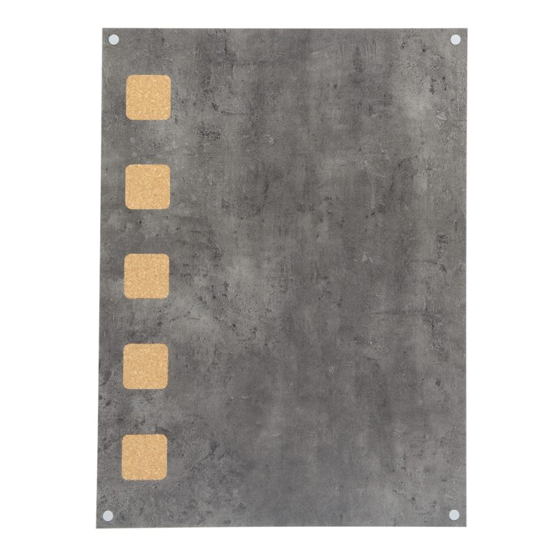 Schreibtafel, Gastrotafel aus Kork, grau, 78x58